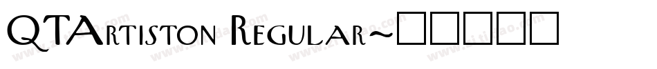 QTArtiston Regular字体转换